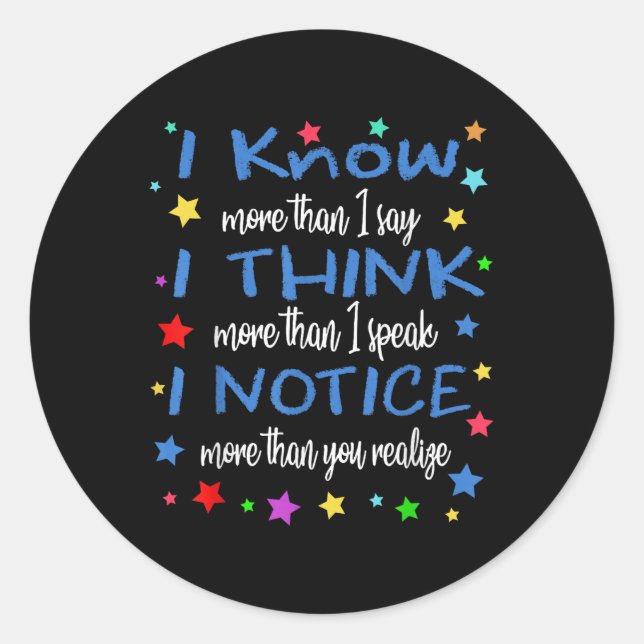 Apraxia Awareness Shirt Love &amp; Support Apraxia Classic Round Sticker (Front)