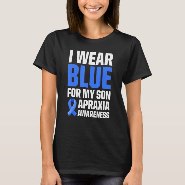 Apraxia Awareness Survivor Wear Warrior 36 T-Shirt (Front)