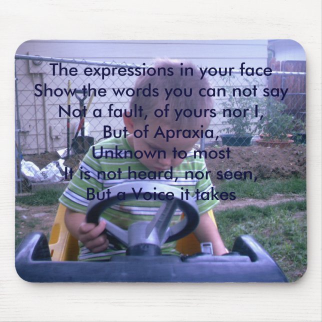 Apraxia mouse pad (Front)