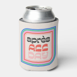 Après All Day 70s Retro Striped Type Can Cooler