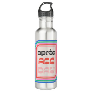 Après All Day 70s Retro Striped Type Water Bottle
