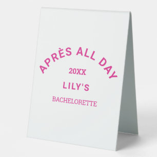 Après All Day Hot Pink Bachelorette Party