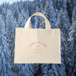 Après All Day Pink Bachelorette Ski Party Crest Mini Tote Bag<br><div class="desc">Après All Day,  icy pink bachelorette ski party crest,  gift tote bag. Personalise with the year of your ski trip / party and brides name. Perfect for a bachelorette ski trip or Après Ski theme bachelorette party. Designed to match our Après All Day Pink Bachelorette Collection.</div>