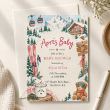 Apres Bebe Apres Ski Winter Girl Baby Shower