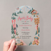 Apres Bebe Apres Ski Winter Pink Baby Shower