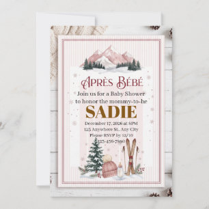 Après Bébé Baby Shower Invitation