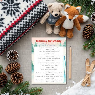 Après Bébé ski baby Guess Who Game card