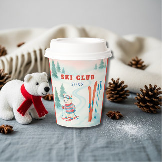 Après Bébé Ski Club Baby Bear Paper Cups