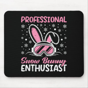 Apres Professional Snow Bunny Enthusiast Funny Fon Mouse Mat