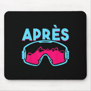 Après, Retro Ski Goggles Vintage 80s 90s Skiing Ou Mouse Mat