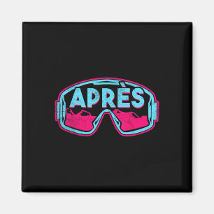 Après, Retro Ski Snowboard Vintage 80s 90s Skiing  Magnet
