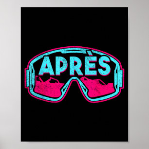 Après retro ski snowboard vintage 80s 90s skiing poster