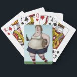 Après Rugby - Playing Cards<br><div class="desc">Après Rugby
Artist: Roger Smith
Poker.
Easy to shuffle,  smooth card stock.
Dimensions: 2.5" x 3.5"; poker size playing cards.
52 playing cards and 2 Jokers per deck.
Cards come in a simple & elegant custom Zazzle cardboard box.</div>