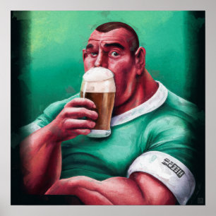 Après Rugby - Rugby Painting Print