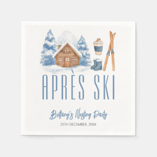 Apres Ski Baby Shower Winter Nesting Party Napkin