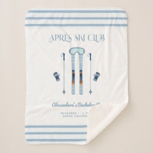 Apres Ski Bachelorette Party  Sherpa Blanket