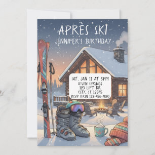 Après Ski Birthday Party Invitation