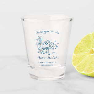 Après Ski Champagne on Ice Winter Bach Party Shot Glass
