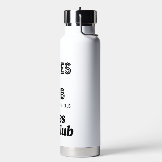 Apres Ski Club Coffee Mug – Winter Ski Lover Gift Water Bottle (Left)