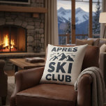 Apres Ski Club Mountain Logo - Custom Mens Winter Cushion<br><div class="desc">Experience the ultimate winter style with our Apres Ski Club hoodie. This premium design features a modern mountain logo, perfect for ski resorts and winter sports enthusiasts. Made with high-quality fabric for maximum comfort after a day of skiing or snowboarding. This product is ready for immediate purchase—simply select your size...</div>