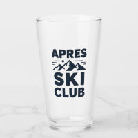 Apres Ski Club Mountain Logo - Custom Mens Winter 