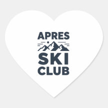 Apres Ski Club Mountain Logo - Custom Mens Winter 