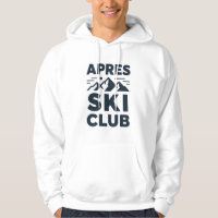 Apres Ski Club Mountain Logo - Custom Mens Winter