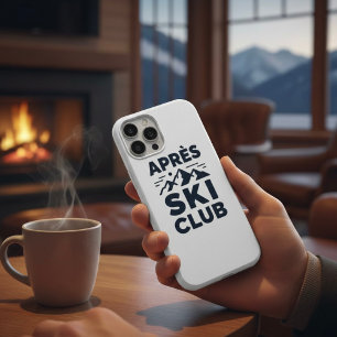 Apres Ski Club Mountain Logo - Custom Mens Winter iPhone 15 Pro Case