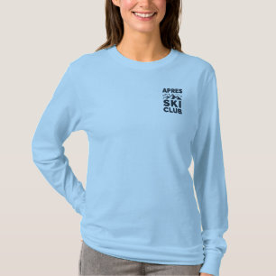 Apres Ski Club Mountain Logo - Custom Mens Winter  T-Shirt