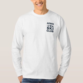 Apres Ski Club Mountain Logo - Custom Mens Winter  T-Shirt