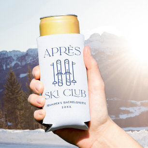 Apres Ski Club Winter Ski Bachelorette Party Favou Seltzer Can Cooler