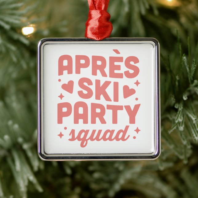 Apres ski cocktail party girl squad pink aesthetic metal tree decoration (Tree)