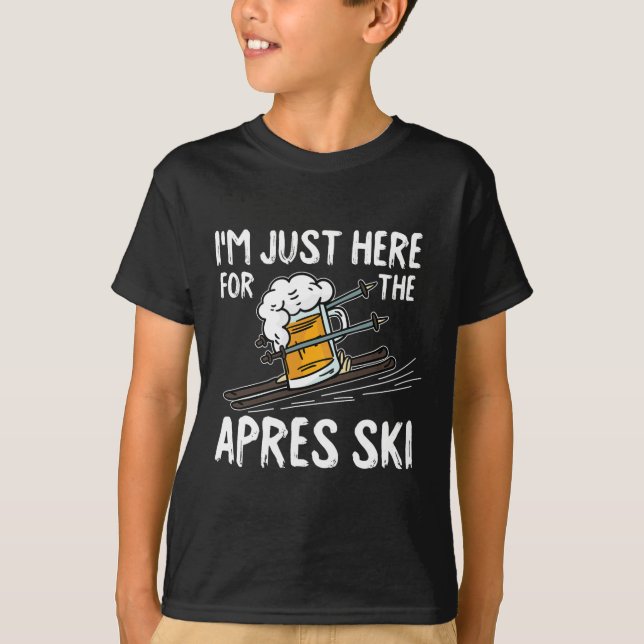 Apres Ski Funny Skier Winter Sport Skiing Gift  T-Shirt (Front)