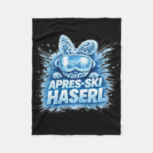 Après Ski Haserl Shirt – Skiing Winter Party Gift Fleece Blanket