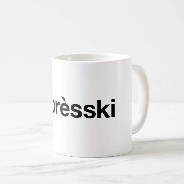 APRES SKI Hashtag Coffee Mug (Front Right)