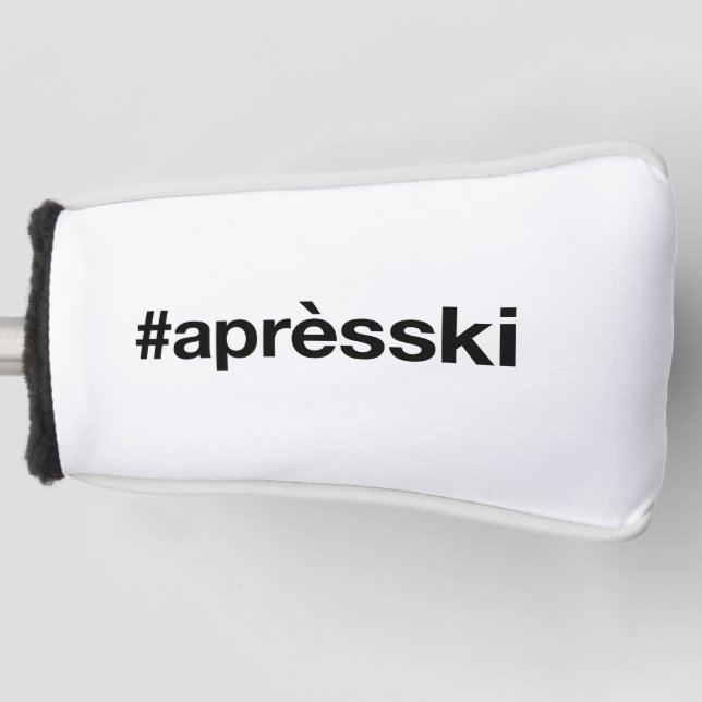 APRES SKI Hashtag Golf Head Cover (Front)