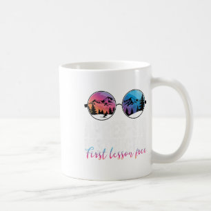 Apres Ski Instructor First Lesson Funny Ski Skiing Coffee Mug