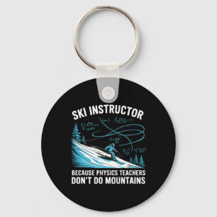 Après Ski Instructors Professional Skier Nerd Skii Key Ring