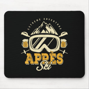 Apres Ski Party Outfit, Beer & Drinks After Sk Mouse Mat