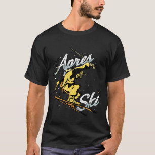 Apres Ski Party Skiing Ski Mountains  Ski Rider T-Shirt