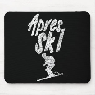 Apres Ski Party Squad Crew Skiing Beer Skier Holid Mouse Mat