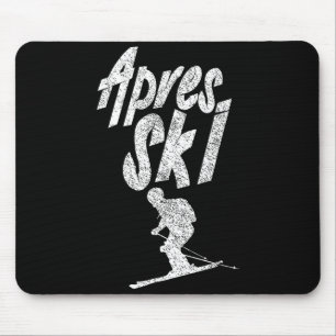Apres ski party squad crew skiing beer skierApres Mouse Mat