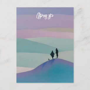 Apres ski postcard