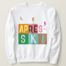 Après-ski Retro Skiers Colour Block