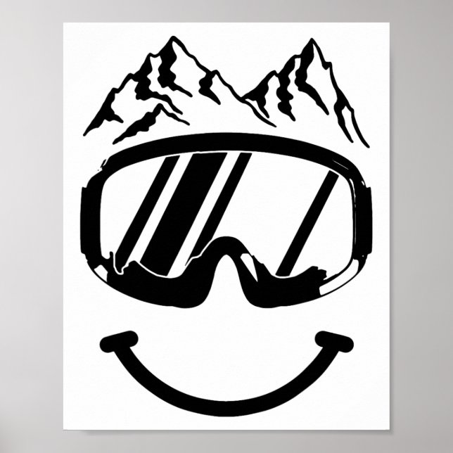 Apres Ski Snowboard Snowmobile Funny Skiing Snowmo Poster (Front)