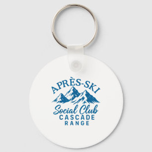 Après ski social club cascade range key ring