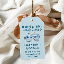 Apres Ski Sporty Winter Watercolor Bridal Shower Gift Tags