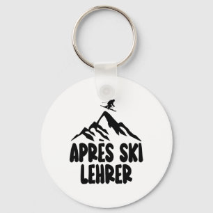 Apres Ski Teacher Hütengaudi Outfit Women Men Skii Key Ring