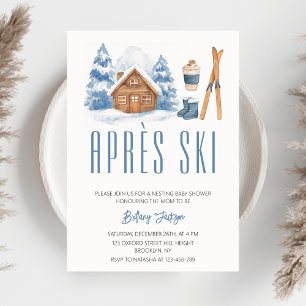 Apres Ski Winter Nesting Baby Shower  Invitation