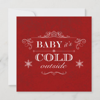 Après-ski Winter Ski Chalet or Christmas Party Invitation